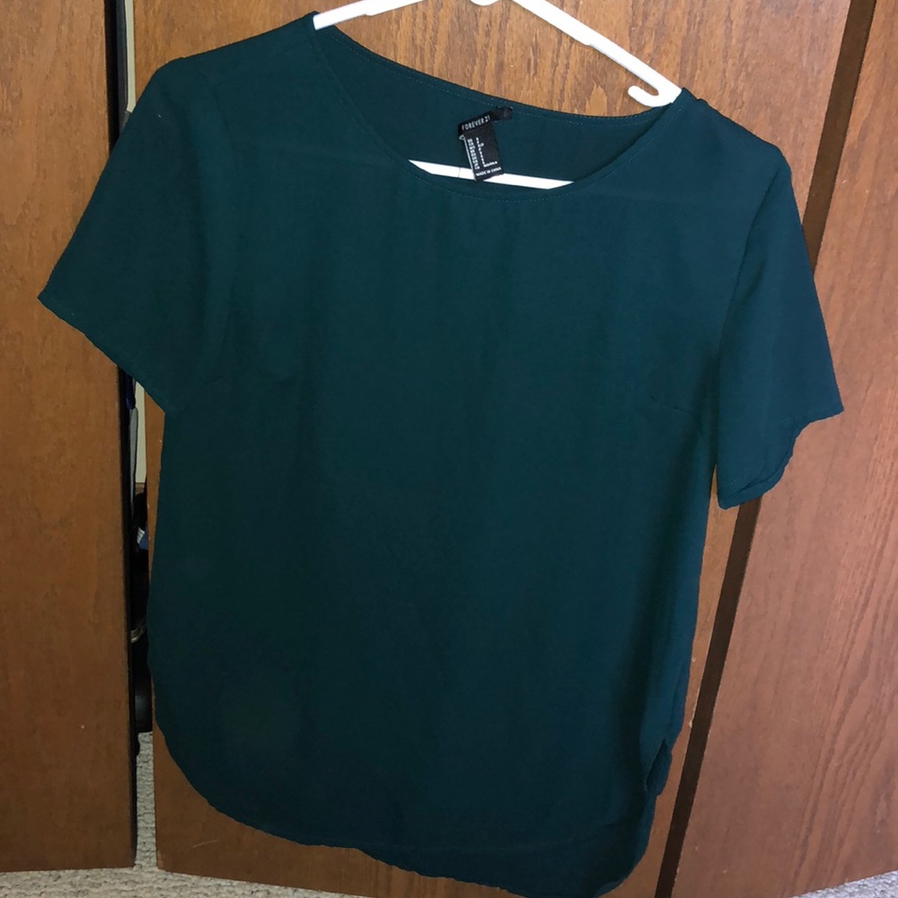 emerald green top